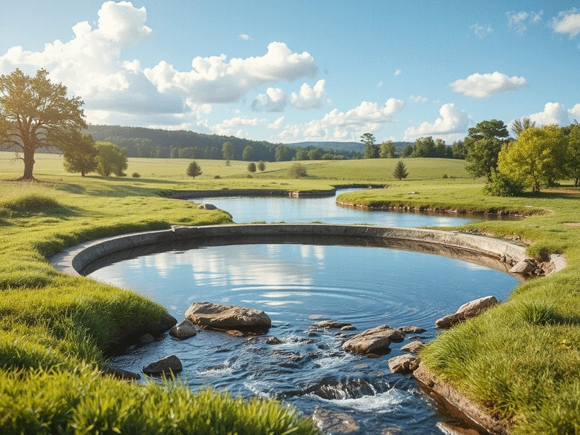 The Role of Hydrologic Cycle Components in Flood Control with Detention Basins